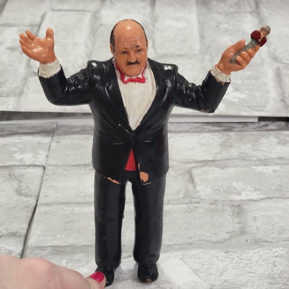 Mean Gene Okerlund 1986 WWF LJN Titan Sports‎ 8" Vintage Wrestling Action Figure - Picture 1 of 12
